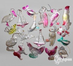 Игрушки ёлочные картонные